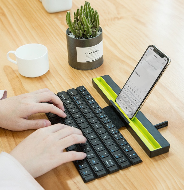 Outdoor Office Portable Folding Wireless Reel Keyboard - Image 5