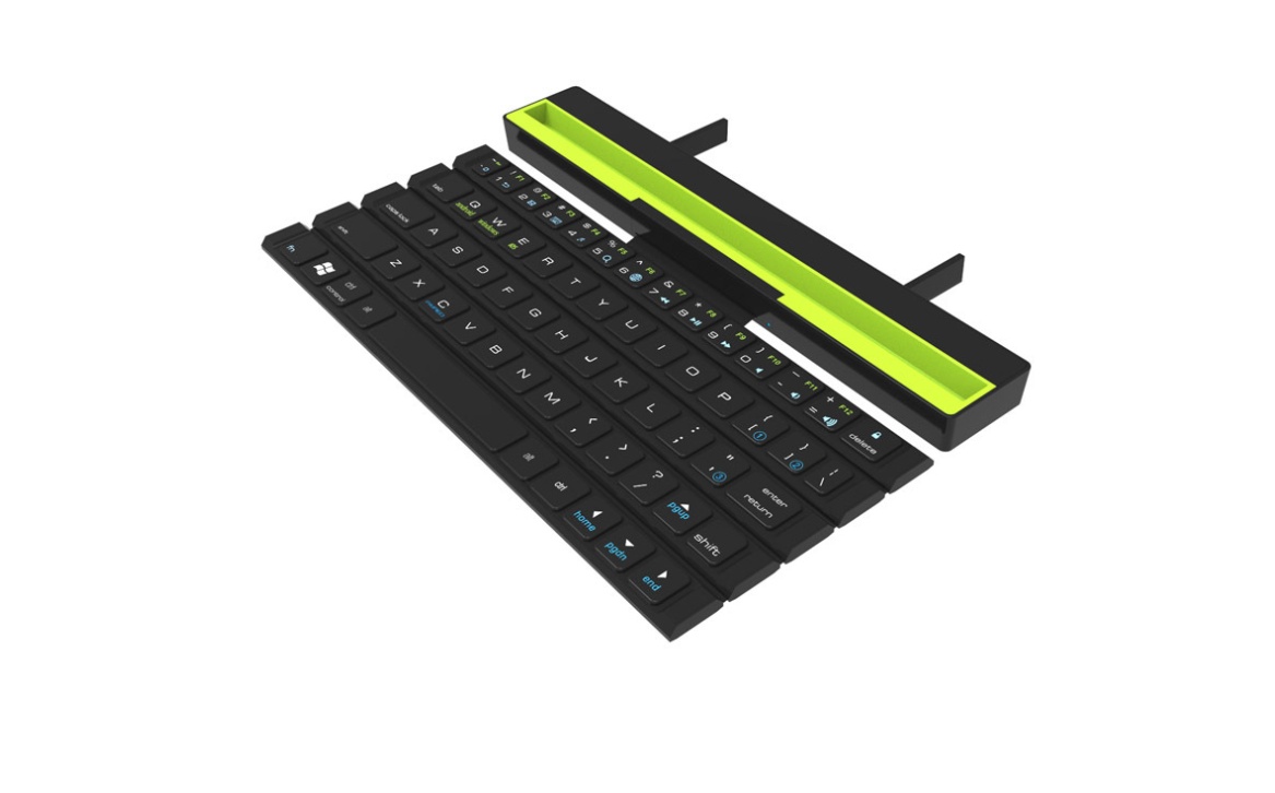 Outdoor Office Portable Folding Wireless Reel Keyboard - Image 8