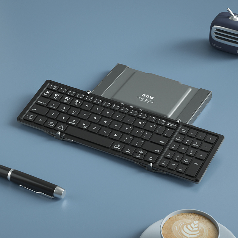 Three-folding Bluetooth Keyboard Tablet Dedicated To Connect To Mobile Phone - Image 8