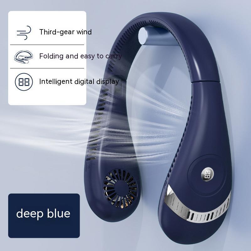 Hanging Neck Fan Neck Hanging Lazy Foldable Small Portable Hanging On Neck Portable - Image 4