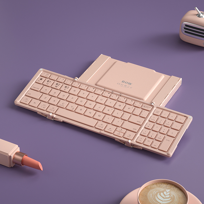 Three-folding Bluetooth Keyboard Tablet Dedicated To Connect To Mobile Phone - Image 6