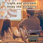 Vintage-Style Radio & Wireless Speaker Combo - TWS 5.0 Superior Sound Quality, AM/FM/SW Bands, Rechargeable, Supports TF/U Disk Play, Ideal Gift for Music Lovers - Image 6
