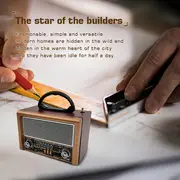 Vintage-Style Radio & Wireless Speaker Combo - TWS 5.0 Superior Sound Quality, AM/FM/SW Bands, Rechargeable, Supports TF/U Disk Play, Ideal Gift for Music Lovers - Image 4