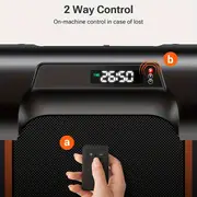 UREVO Walking Pad - 2.25HP Portable Under Desk Treadmill for Home Office, Walking Jogging, Space-Saving, Compact, and Foldable Design with Orange Color - Image 8