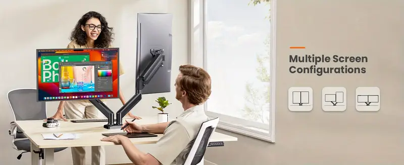 Hybirdmarket - 32-Inch Dual Monitor Stand